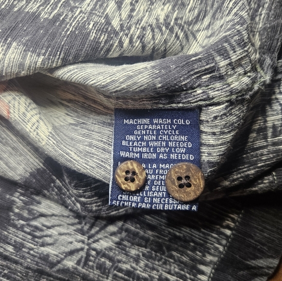 Havana Jacks Cafe Shirt green Floral silk Hawaiian short sleeve men's XXL - Picture 5 of 10